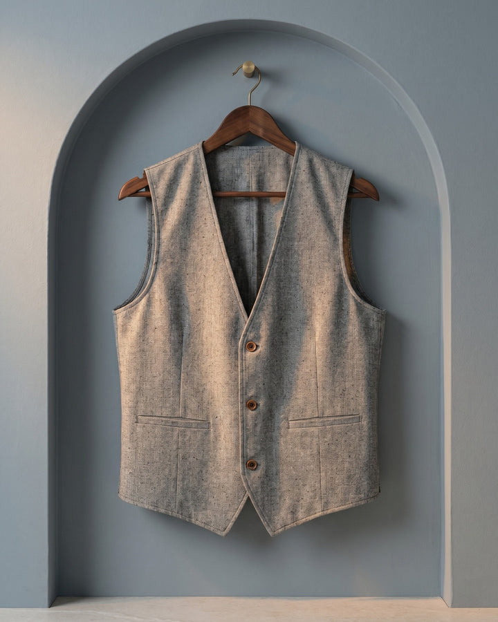 Tomas Linen Blend Vest