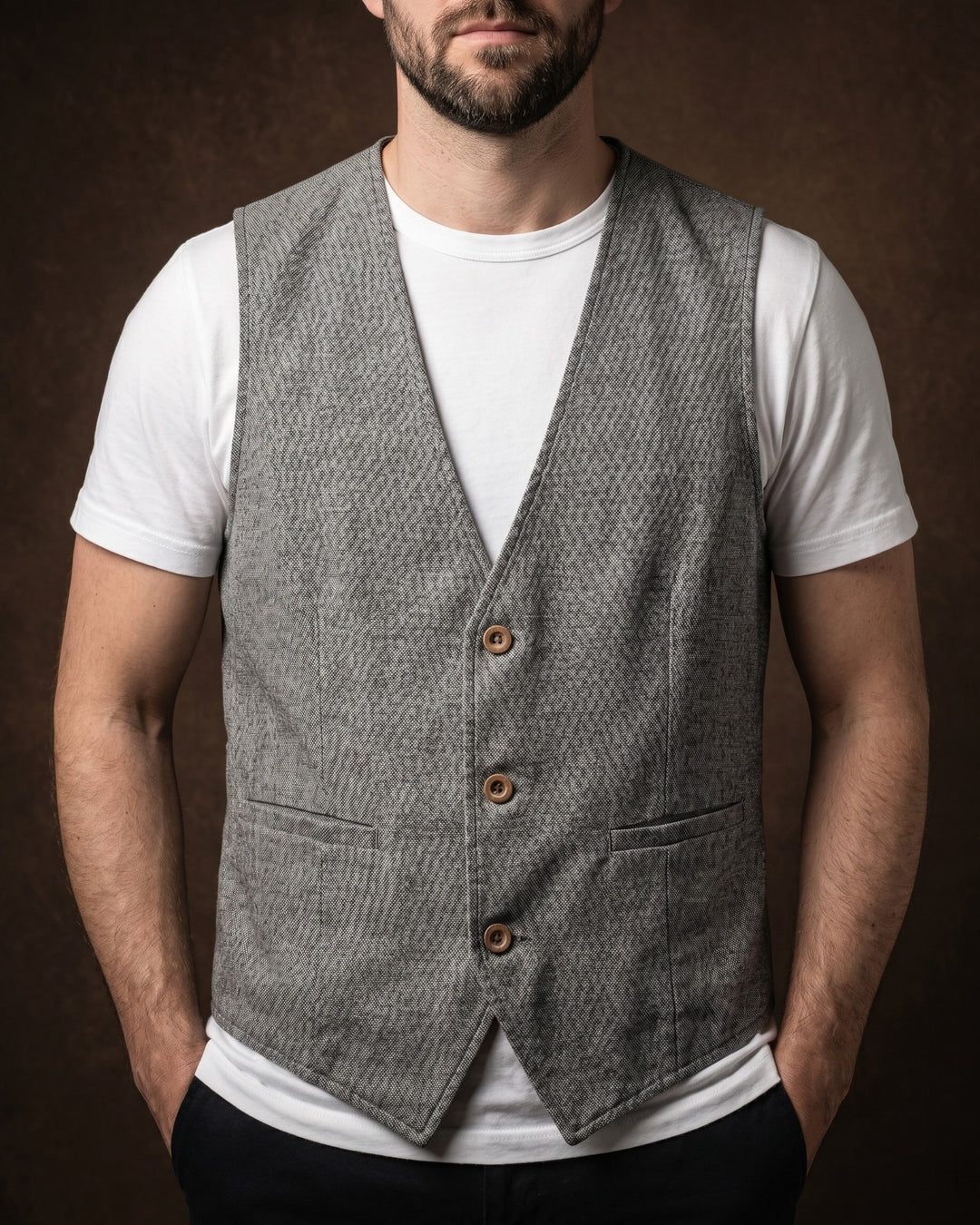 Tomas Linen Blend Vest