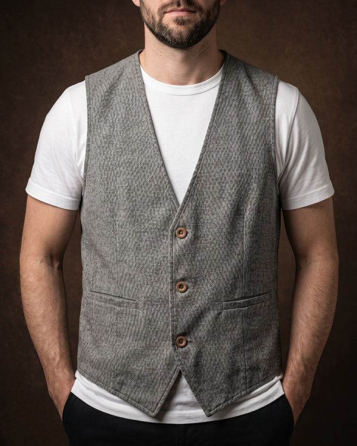 Tomas Linen Blend Vest