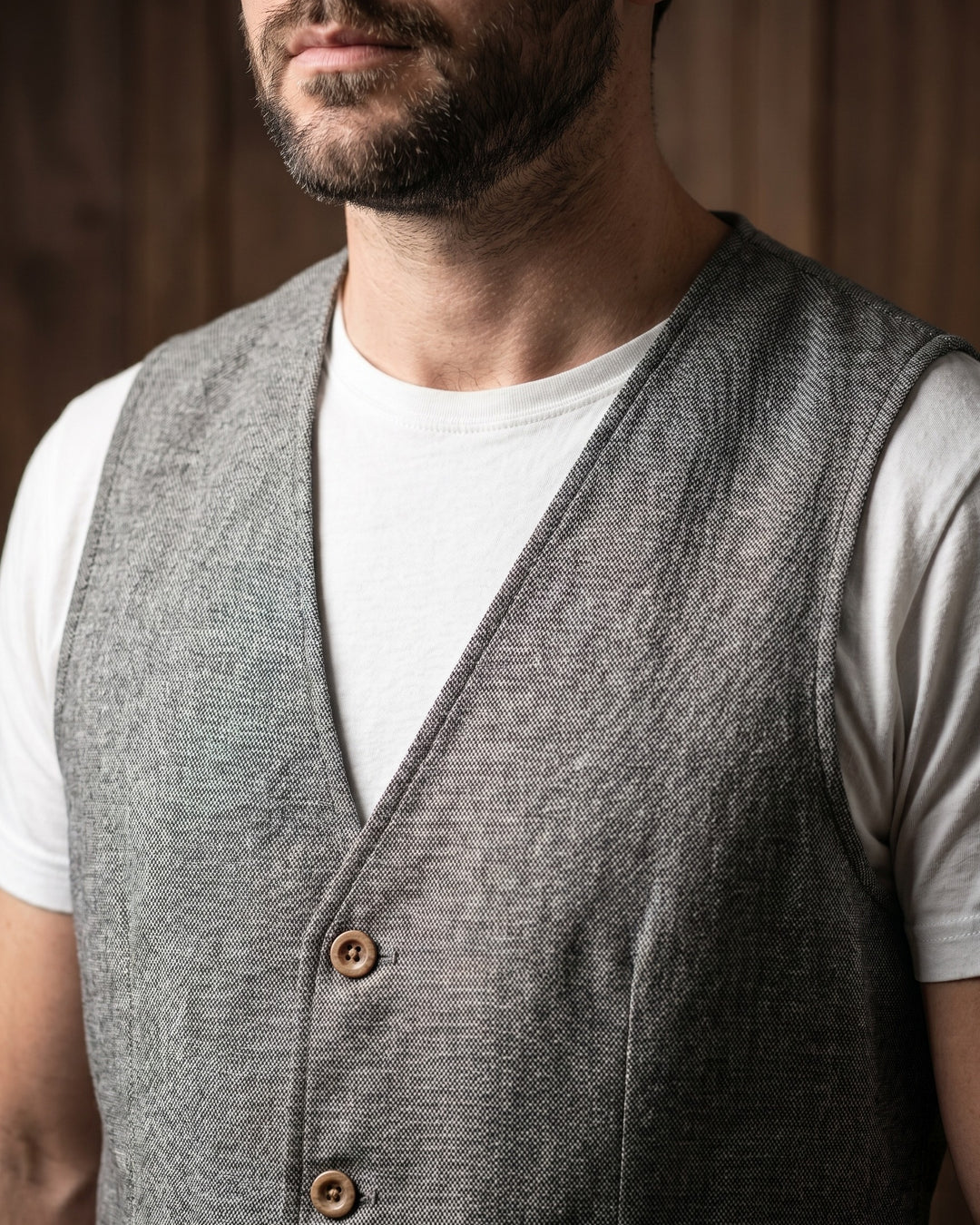 Tomas Linen Blend Vest