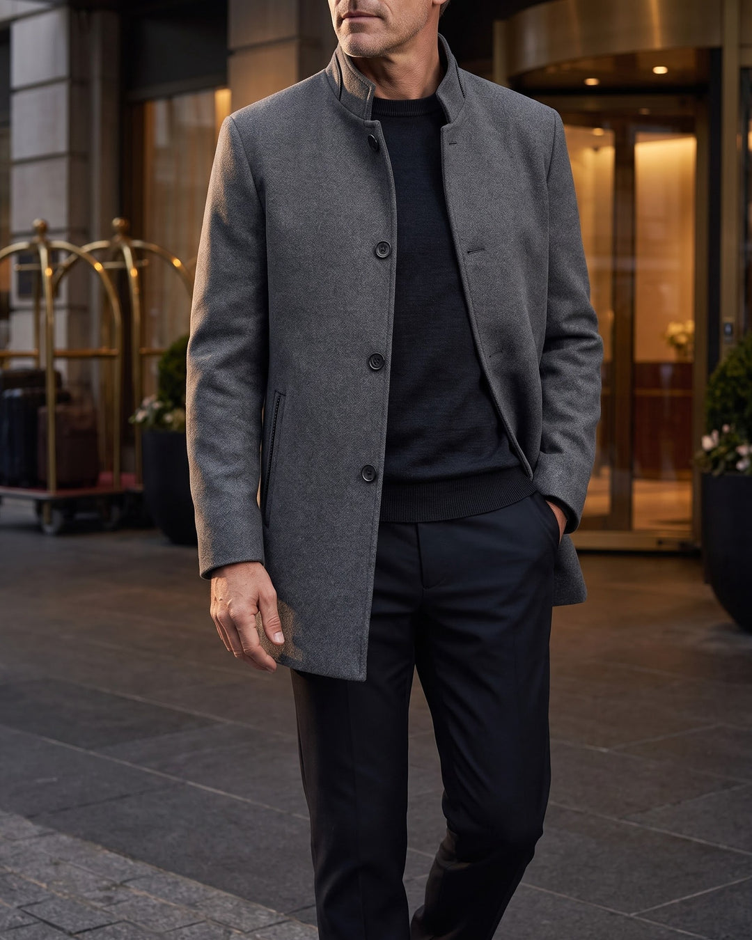 Ettore Wool Blend Coat