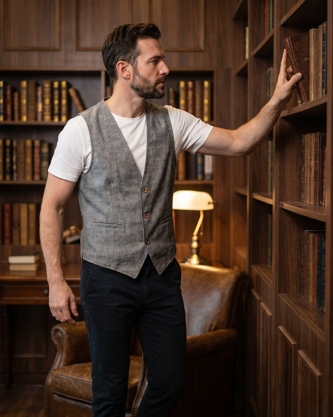 Tomas Linen Blend Vest