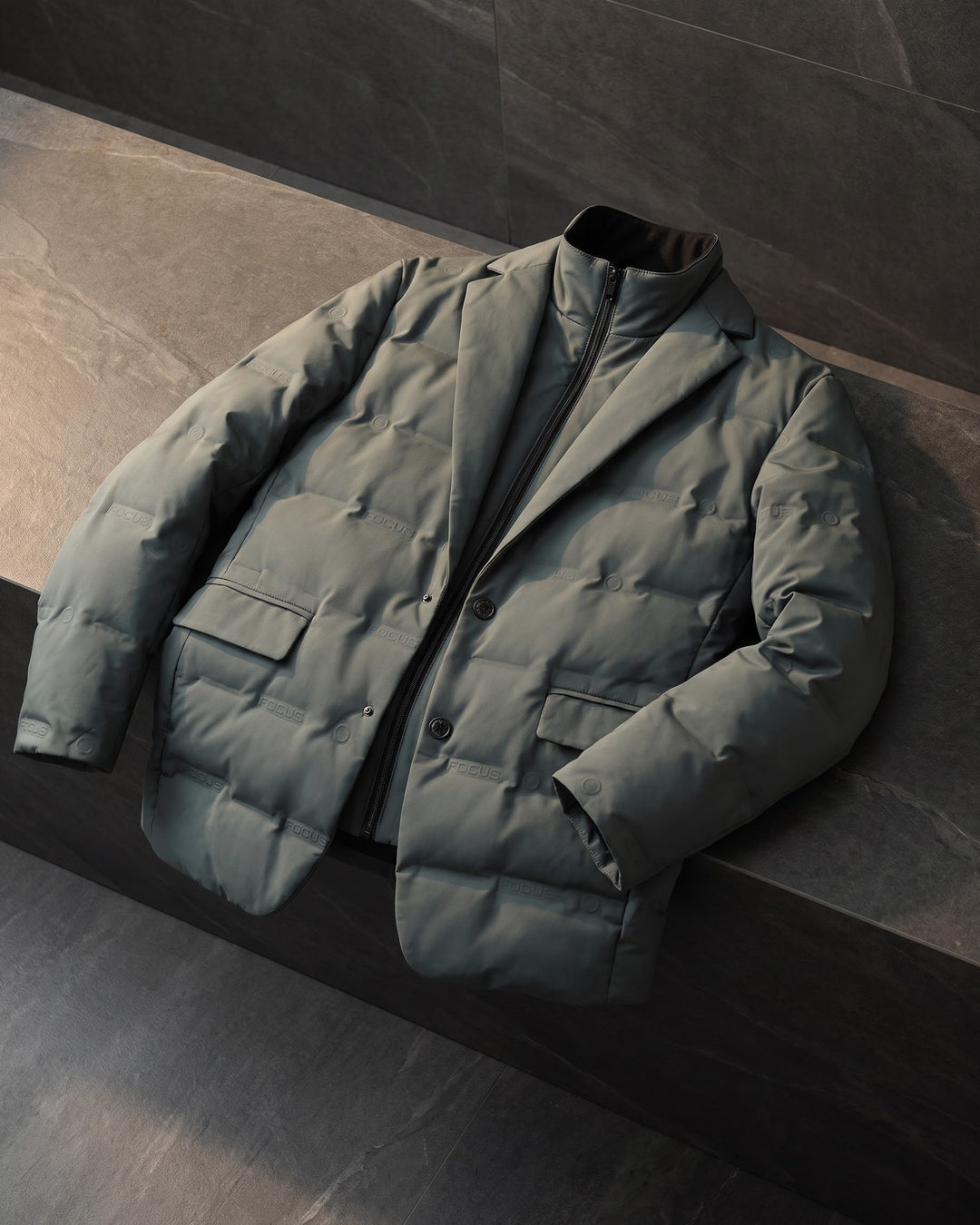 Ivo Down Quilted Blazer-Jacket