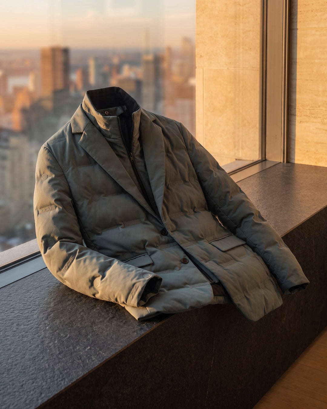 Ivo Down Quilted Blazer-Jacket