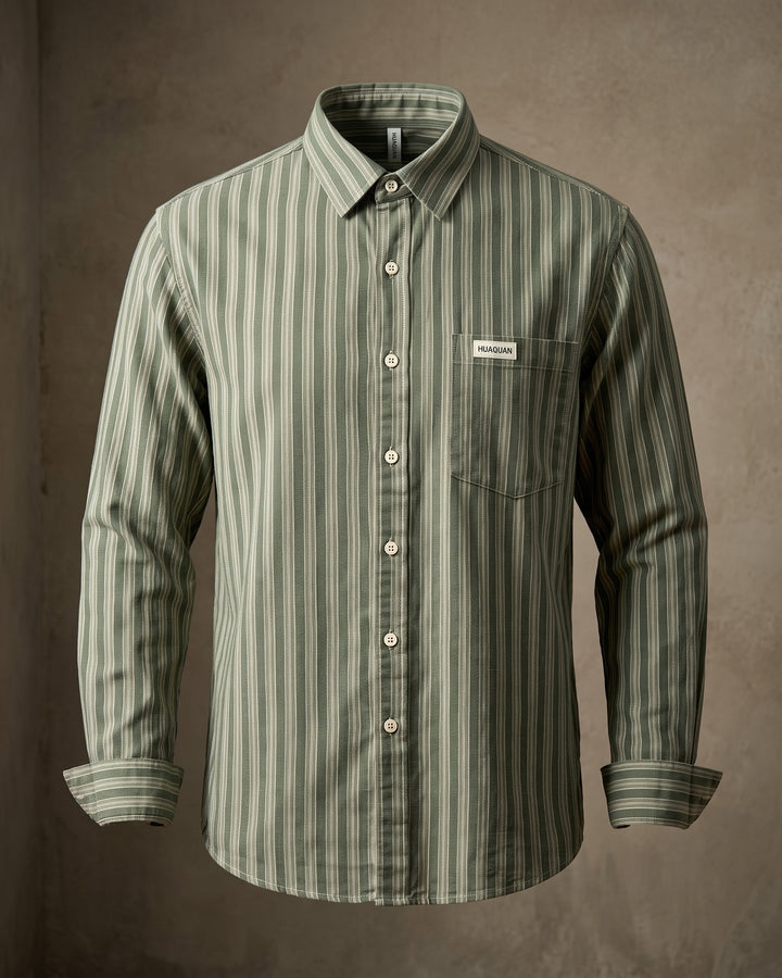 Andrea Cotton Striped Shirt