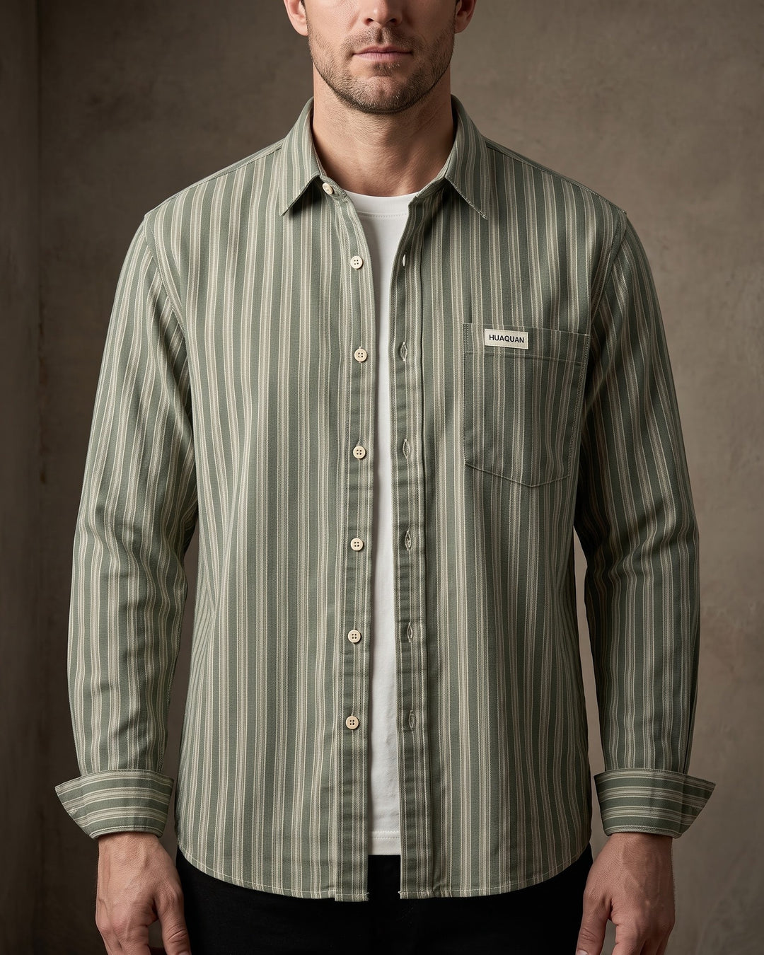 Andrea Cotton Striped Shirt