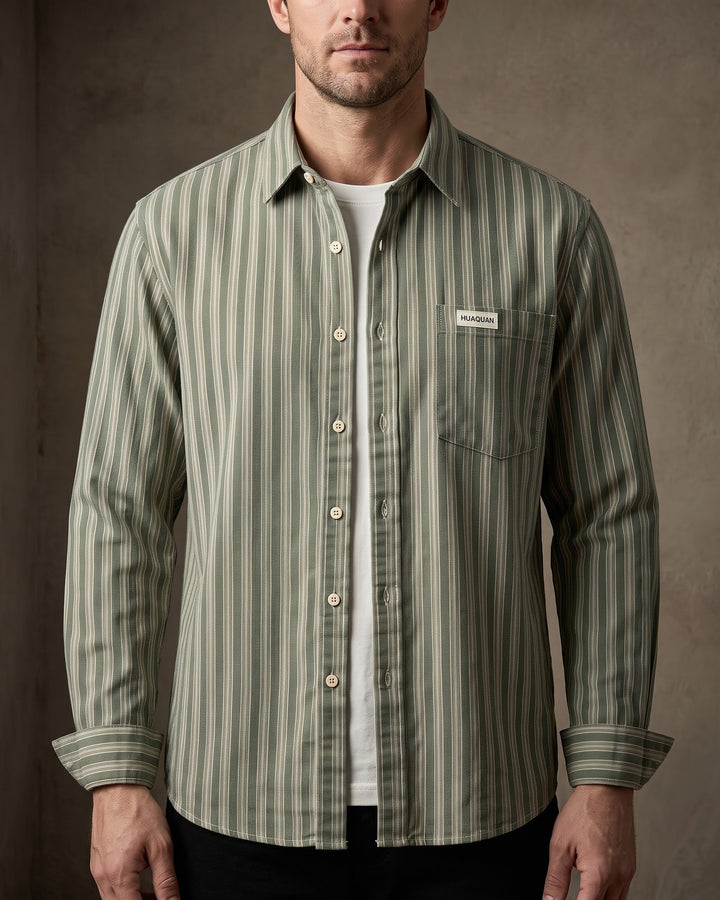 Andrea Cotton Striped Shirt