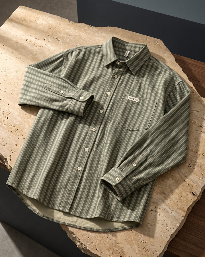 Andrea Cotton Striped Shirt