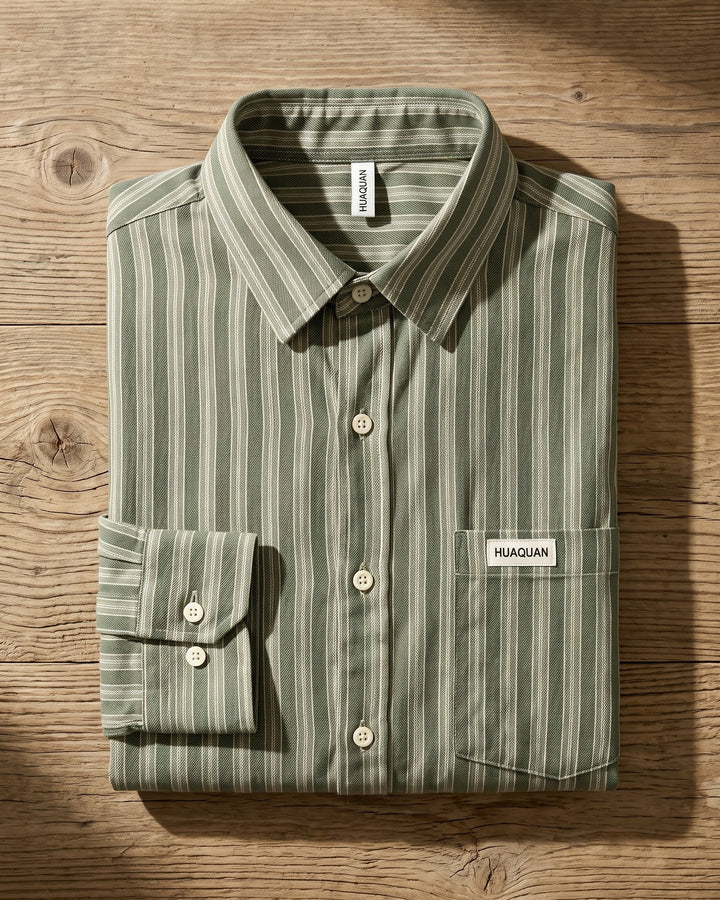 Andrea Cotton Striped Shirt
