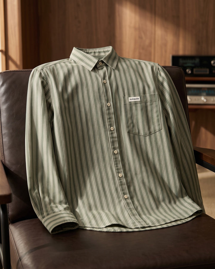Andrea Cotton Striped Shirt