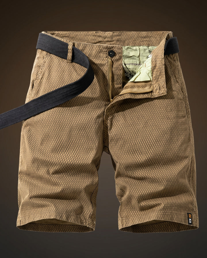 Ruben Cotton Check Shorts