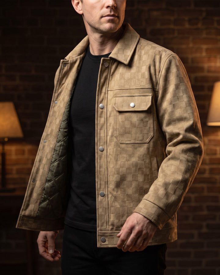 Manuel Quilted-Lined Trucker Jacket