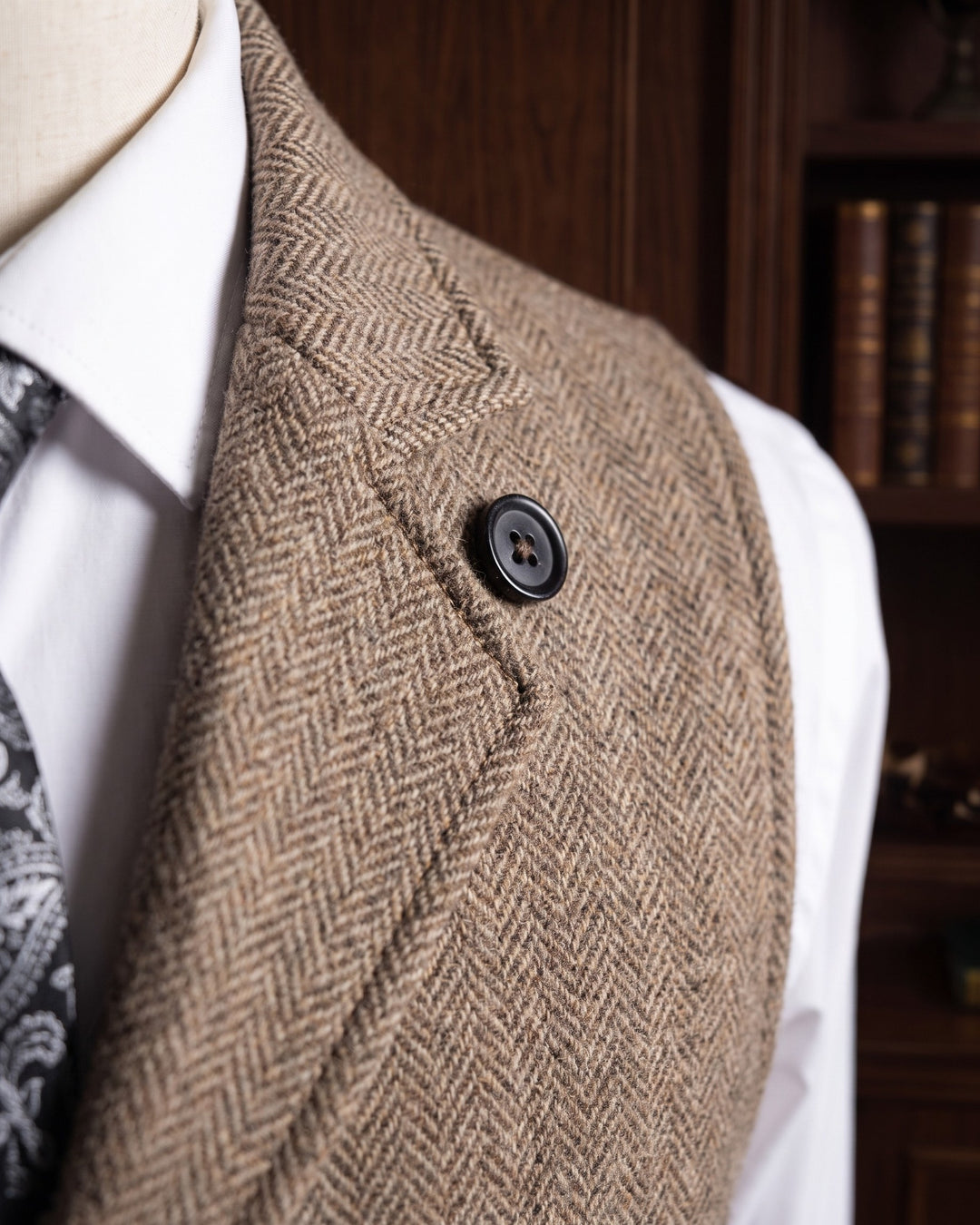 Vittorio Herringbone Waistcoat