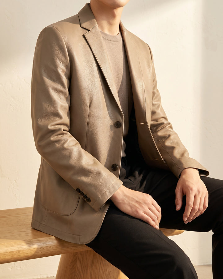 Bruno Leather Blazer