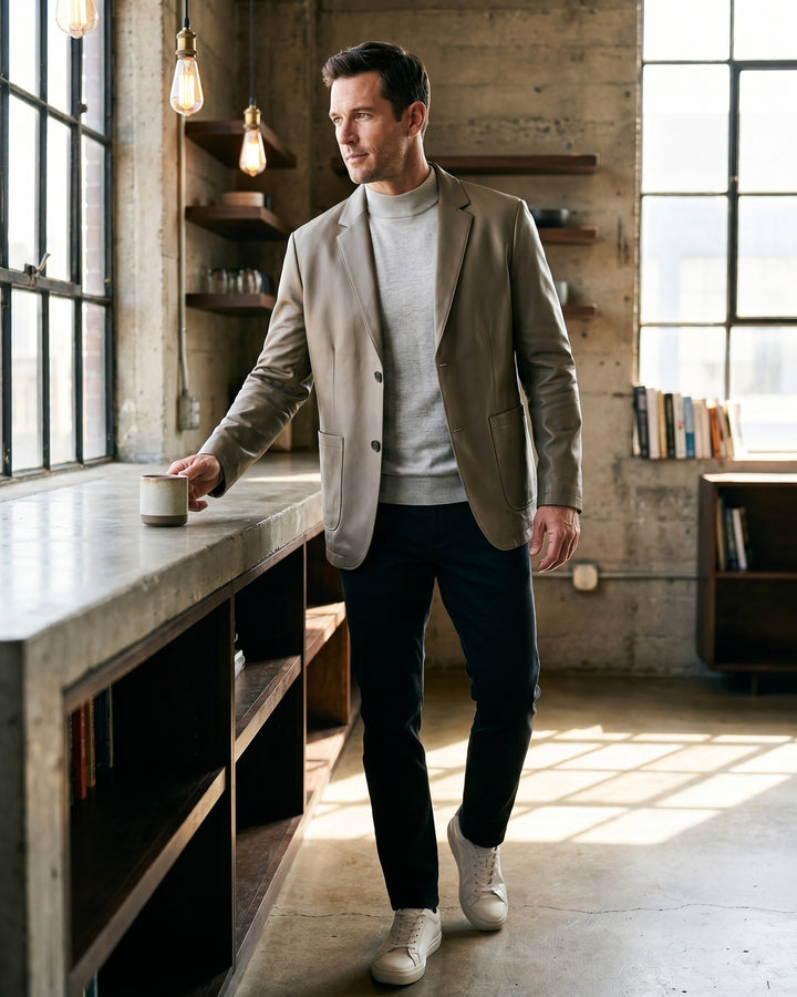 Bruno Leather Blazer