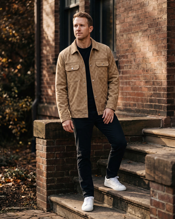 Manuel Quilted-Lined Trucker Jacket
