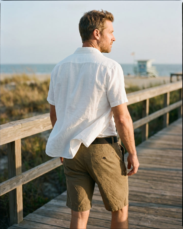 Ruben Cotton Check Shorts
