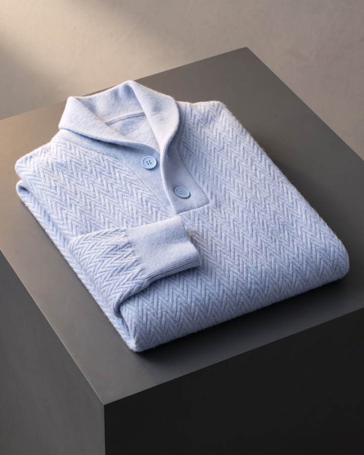 Octavio Cashmere Shawl-Collar Sweater