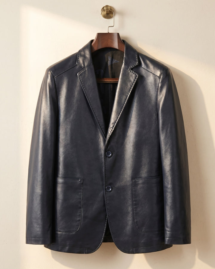 Sandro Faux Leather Blazer