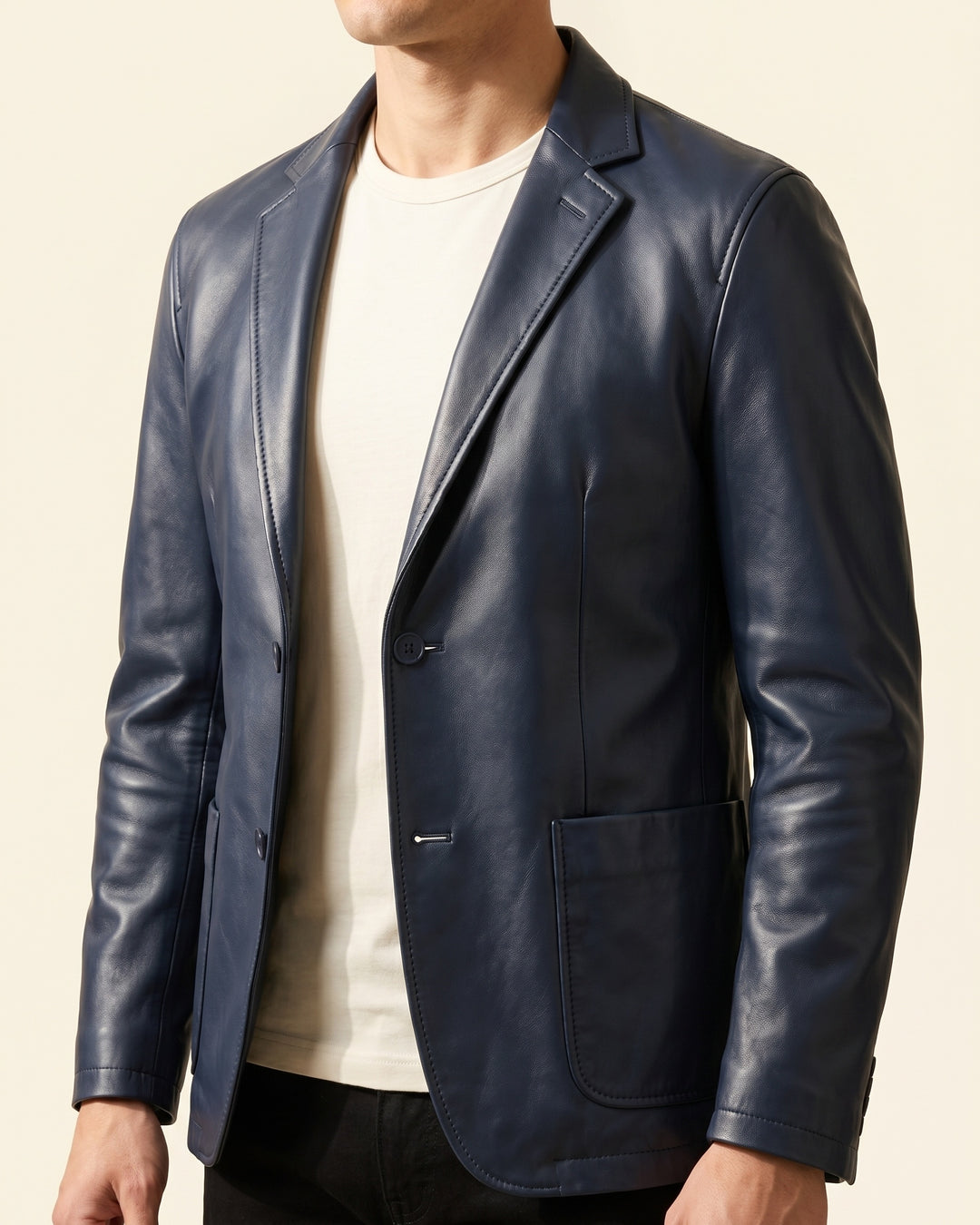 Sandro Faux Leather Blazer
