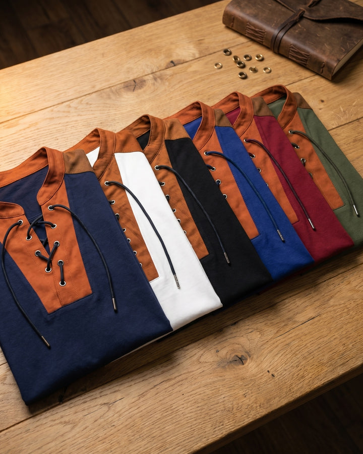 Renzo Lace-Up T-Shirt