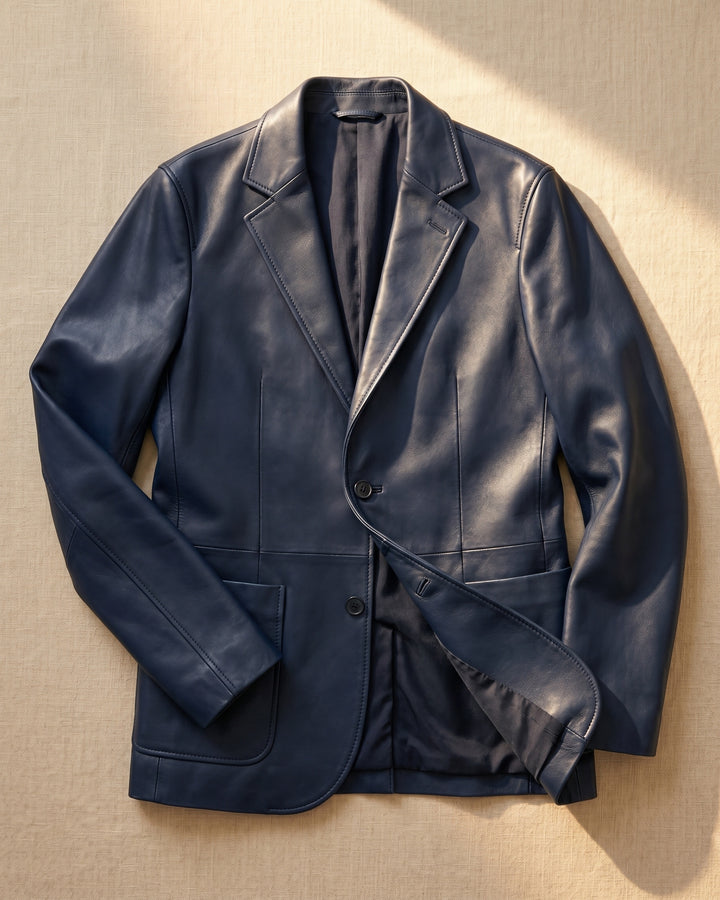 Sandro Faux Leather Blazer