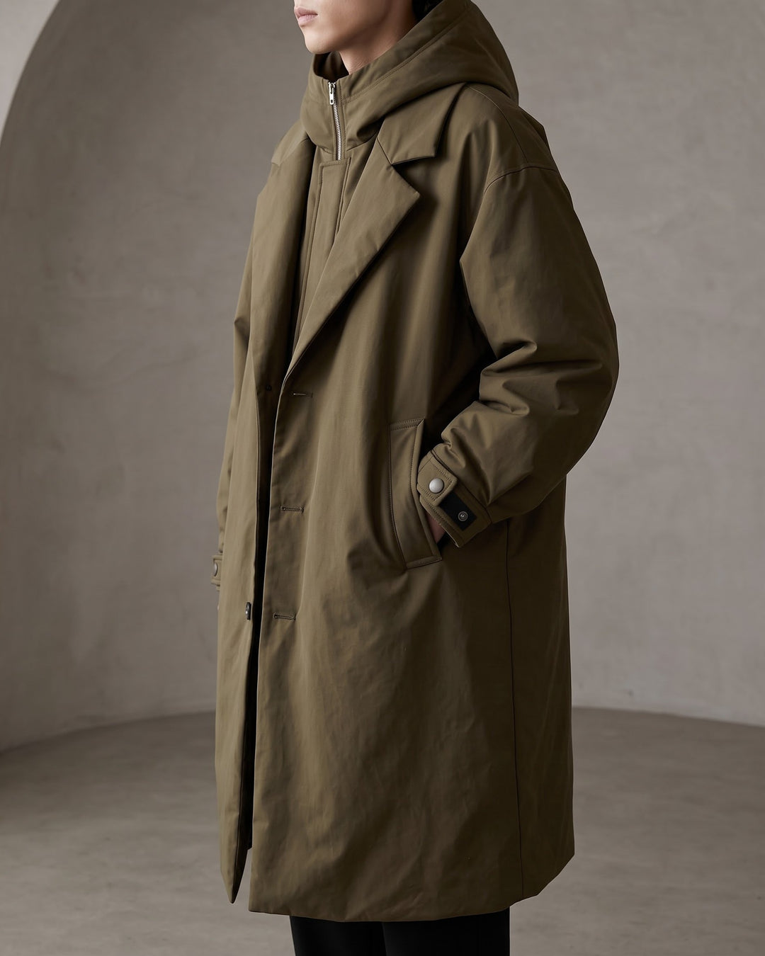 Umberto Hooded Overcoat