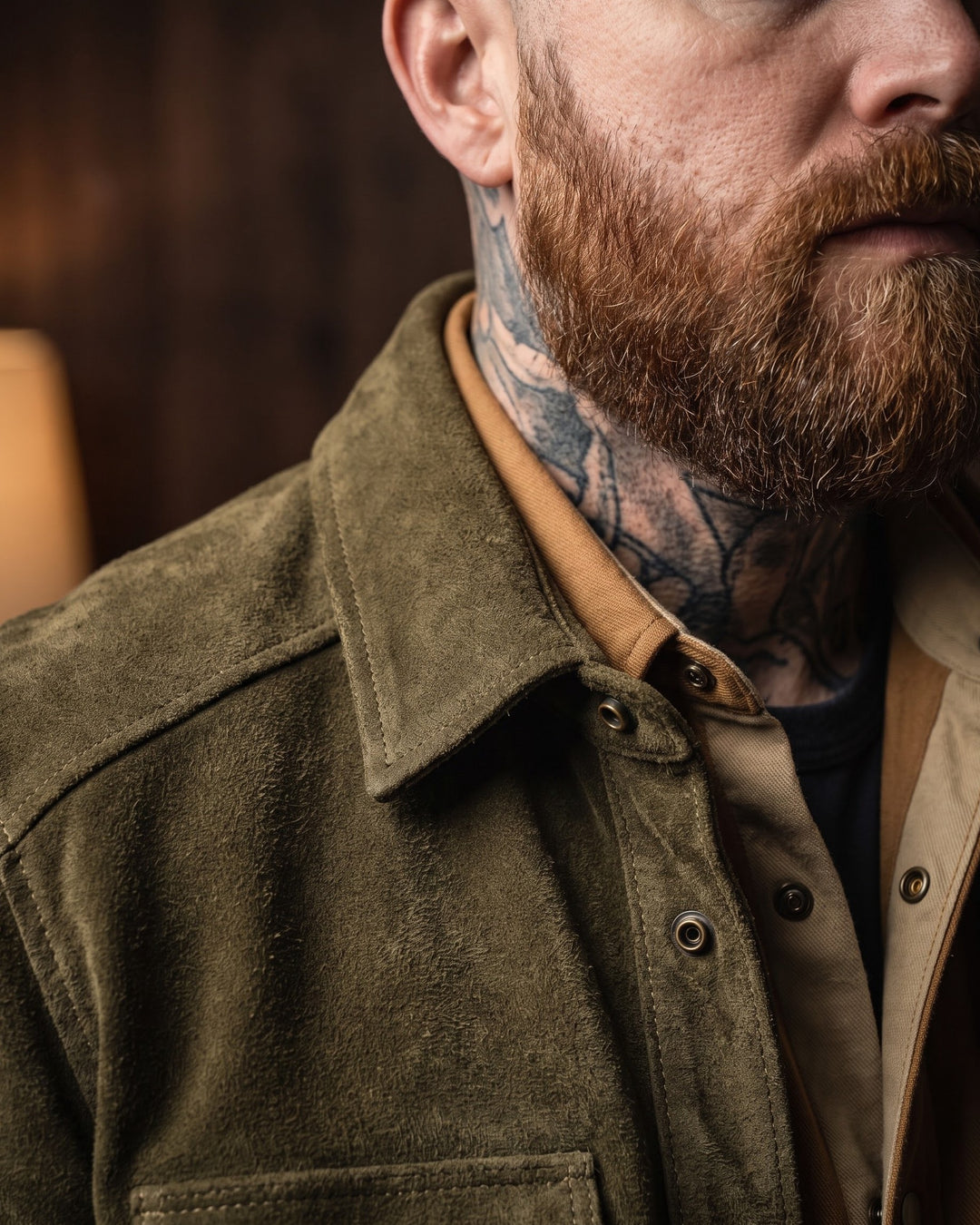 Ettore Suede Overshirt Jacket