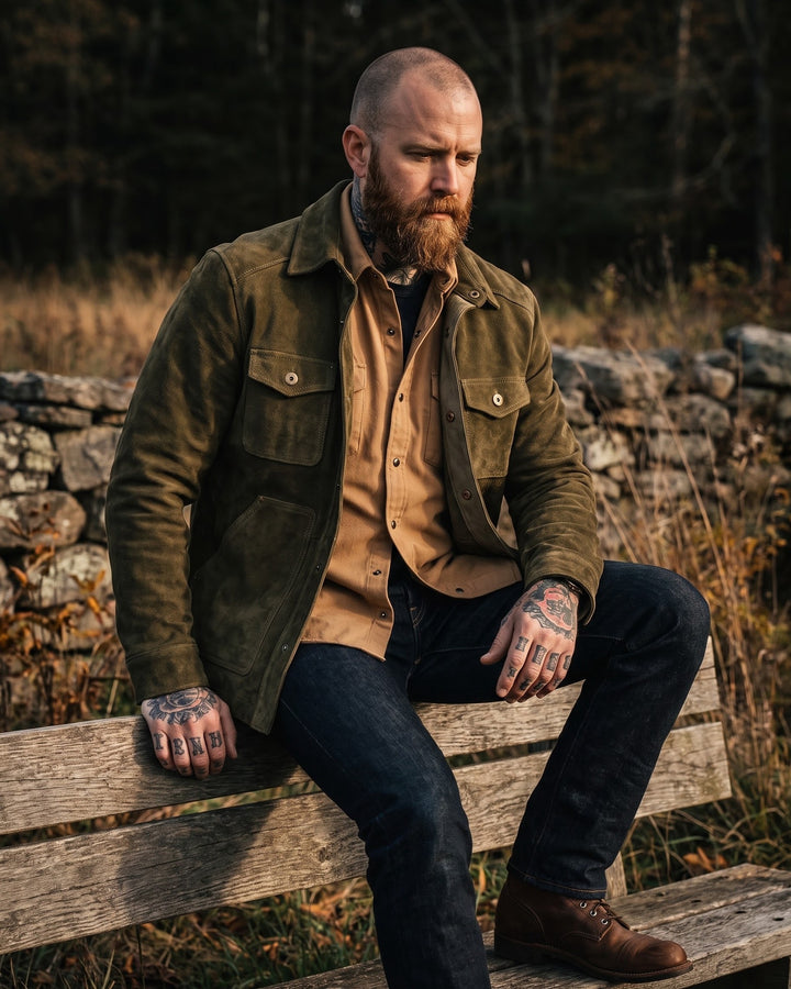 Ettore Suede Overshirt Jacket