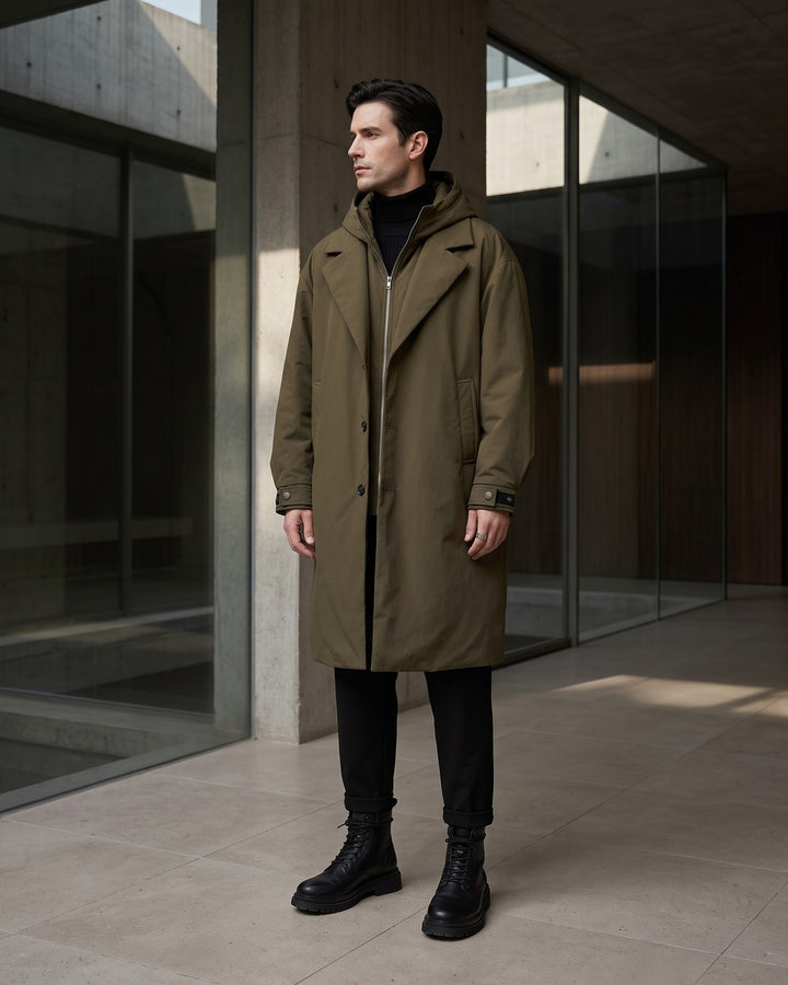 Umberto Hooded Overcoat