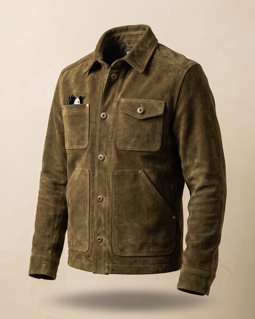 Ettore Suede Overshirt Jacket