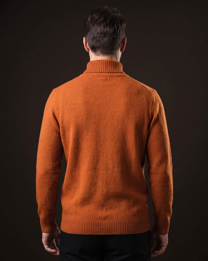 Giulio Wool Cable-Knit Turtleneck Sweater