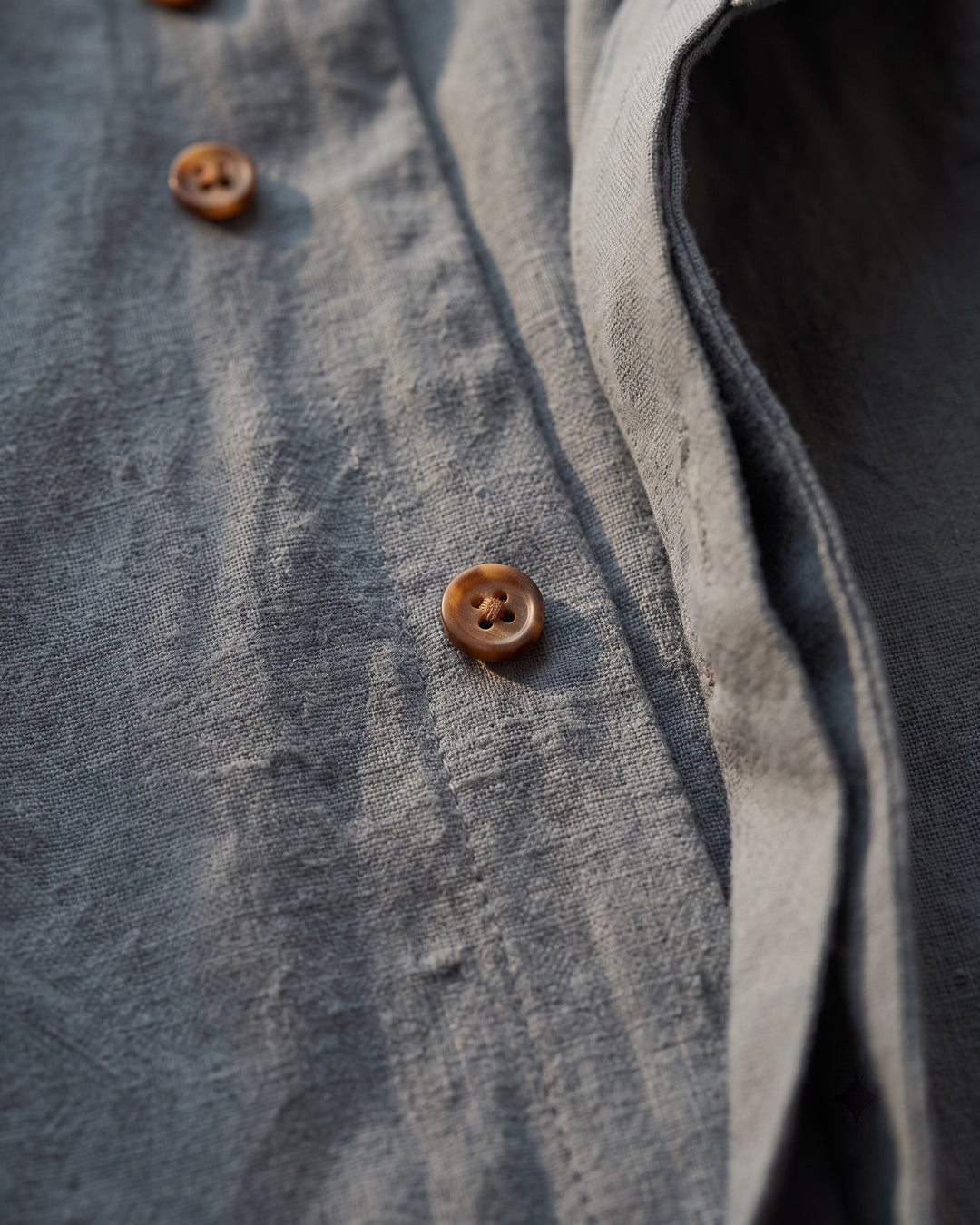 Nico Linen Mandarin Collar Shirt