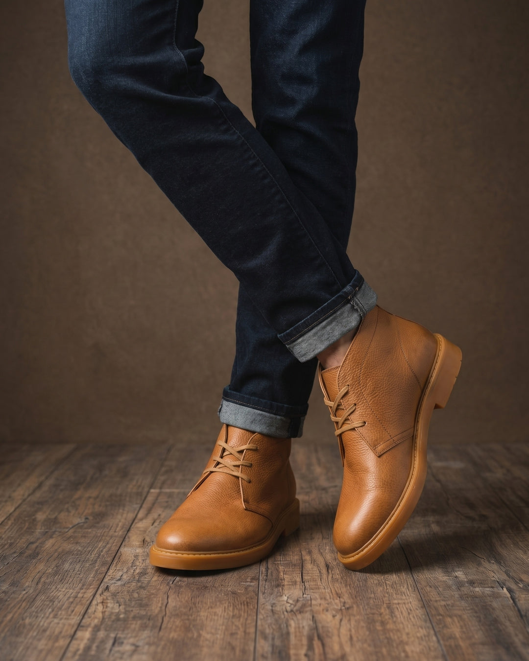 Camillo Pebbled Leather Chukka Boot