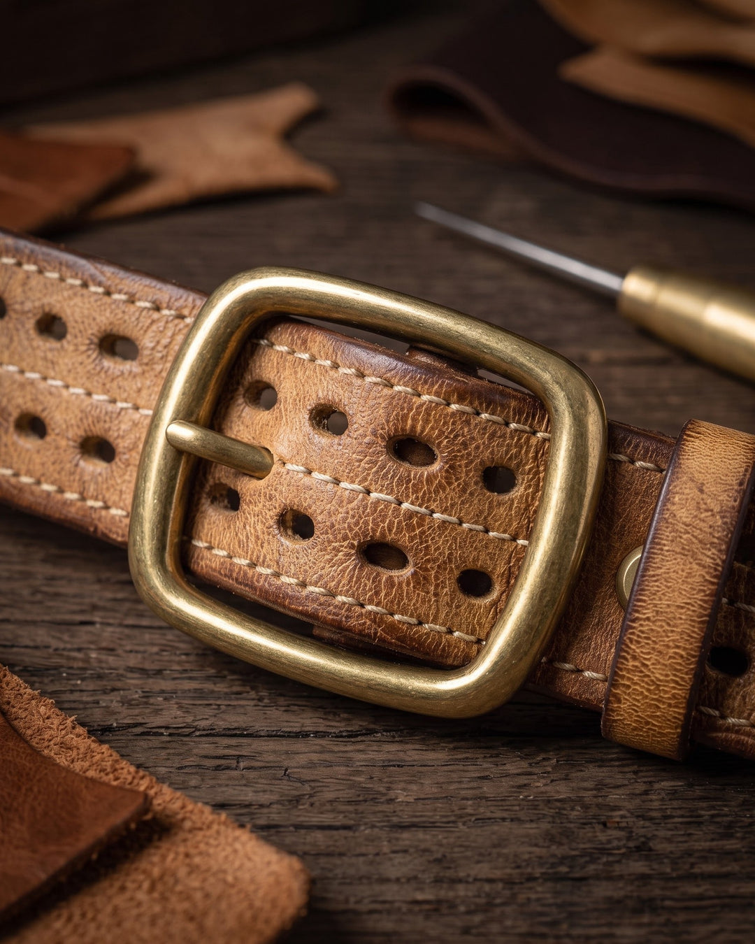 Rinaldo Full-Grain Leather Belt
