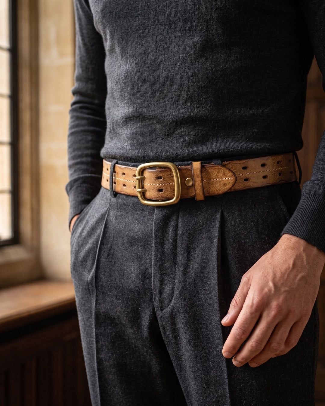 Rinaldo Full-Grain Leather Belt