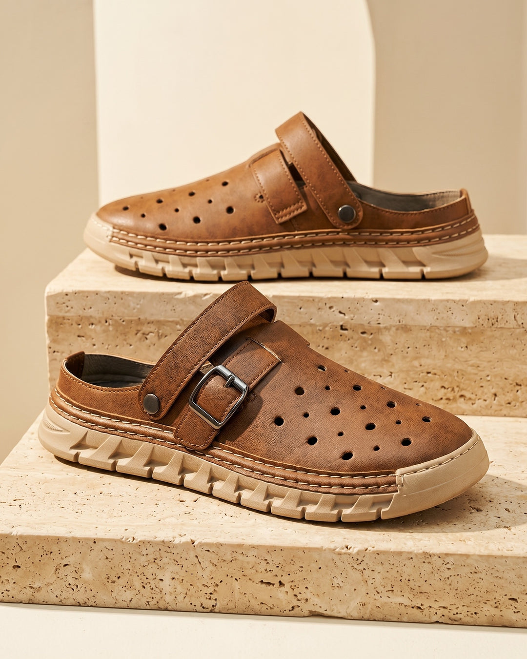 Javier Leather-Look Mule Clog