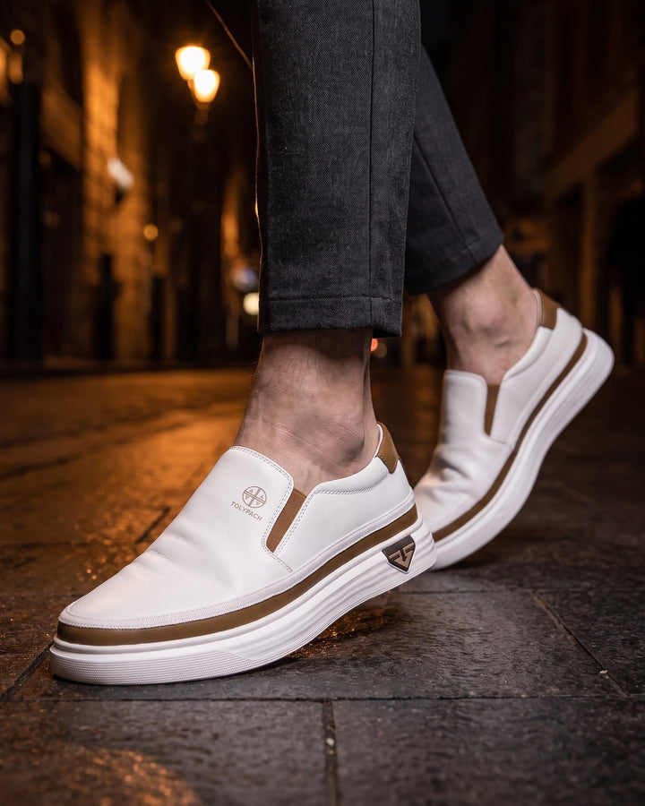 Leandro Faux Leather Slip-On Sneaker