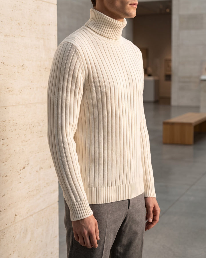 Pio Ribbed Turtleneck Sweater