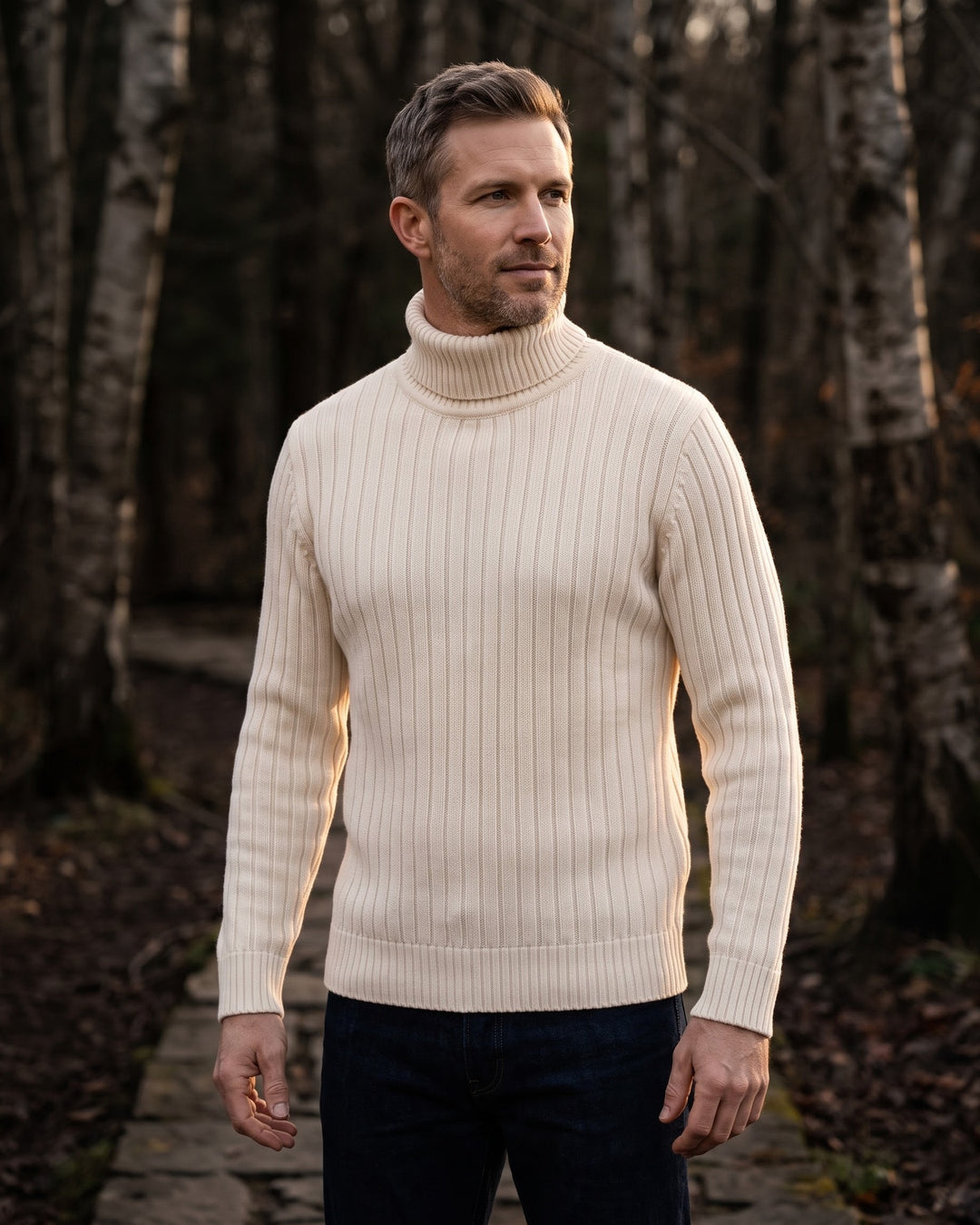 Pio Ribbed Turtleneck Sweater
