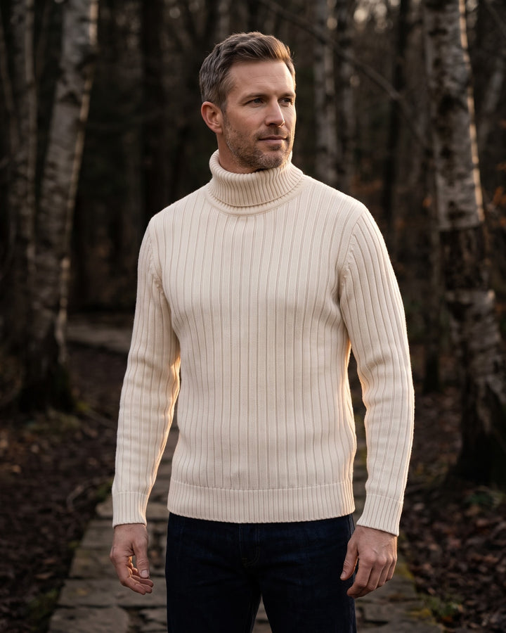 Pio Ribbed Turtleneck Sweater