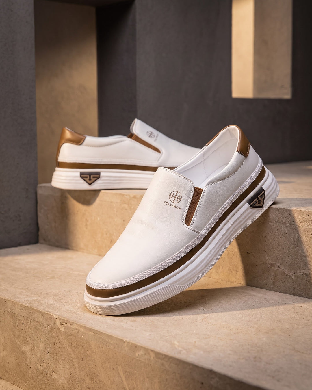 Leandro Faux Leather Slip-On Sneaker