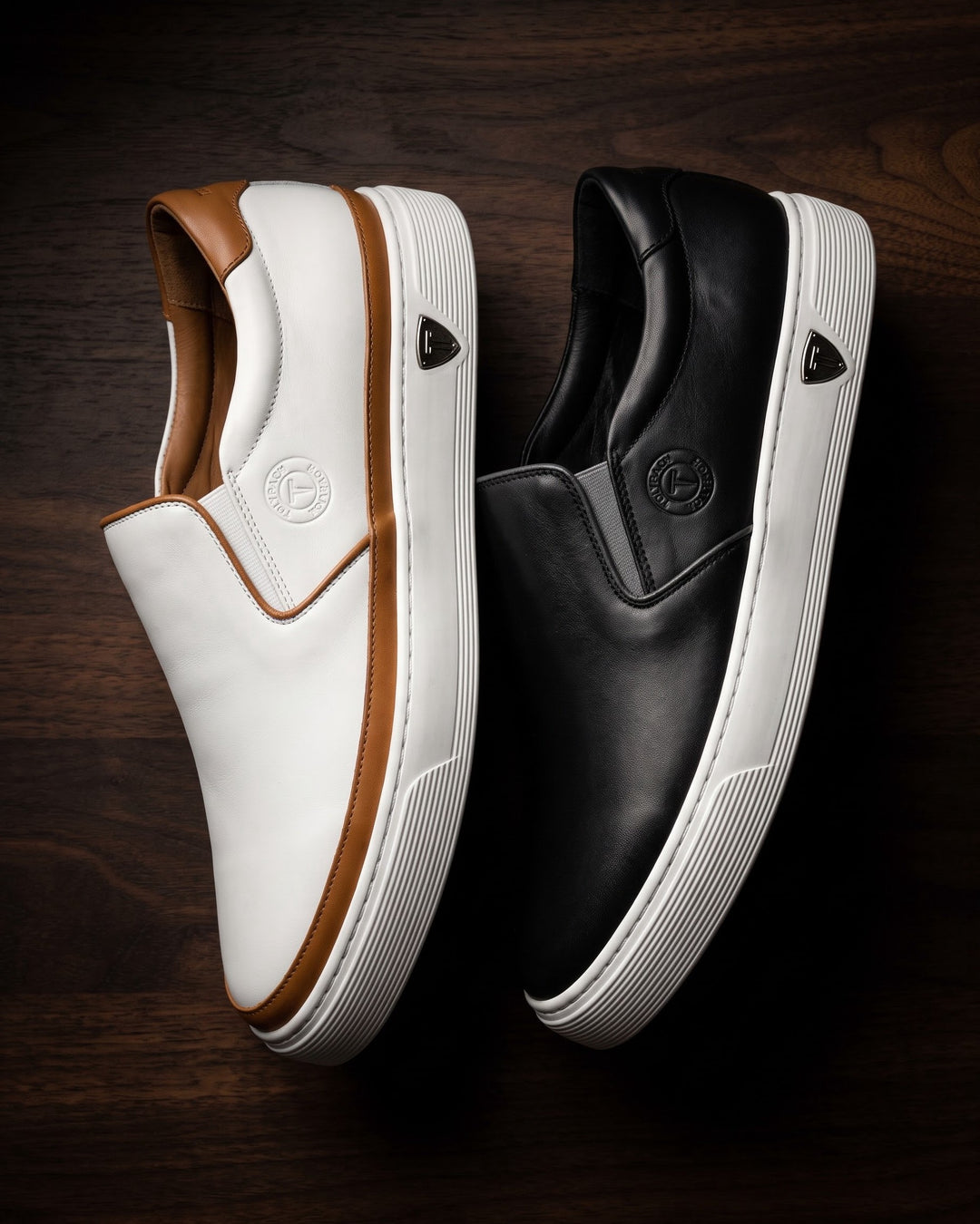 Leandro Faux Leather Slip-On Sneaker