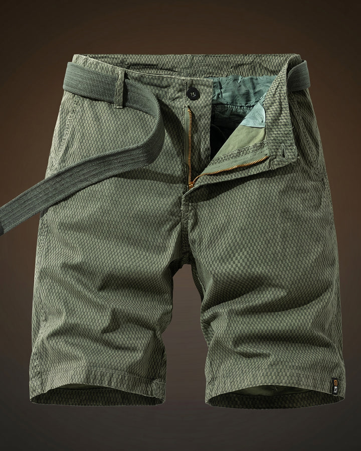 Ruben Cotton Check Shorts