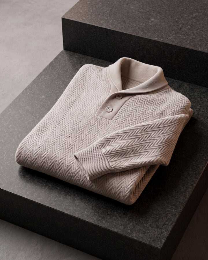 Octavio Cashmere Shawl-Collar Sweater