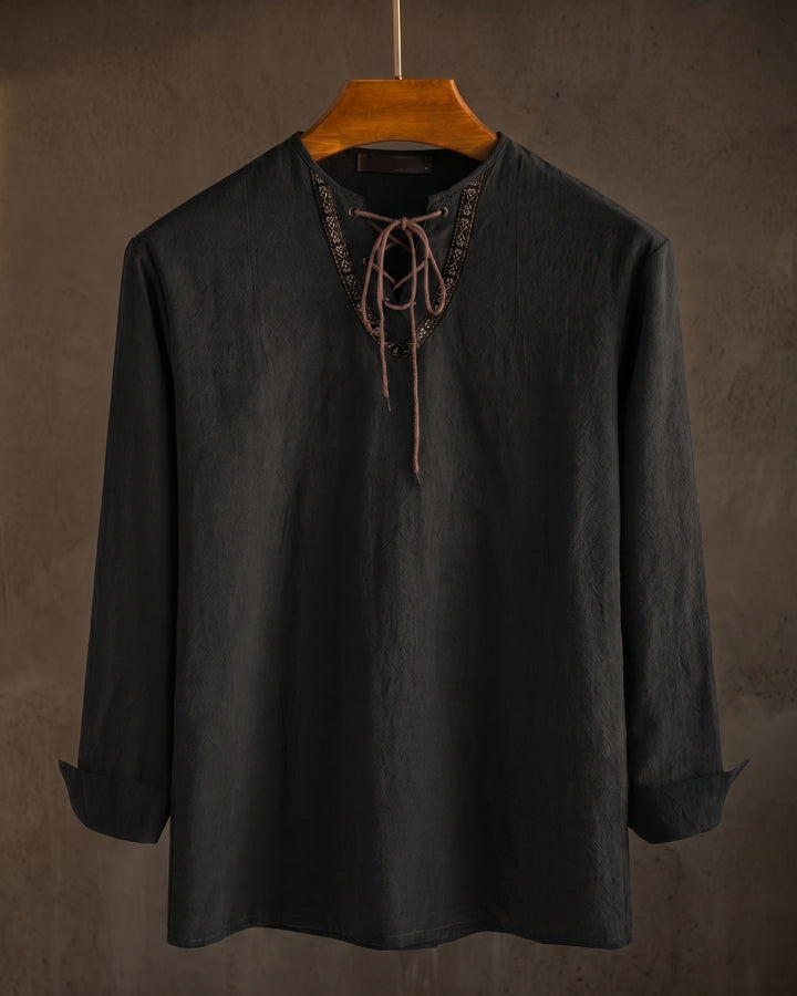 Vicente Cotton Blend Linen Shirt
