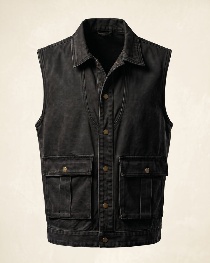 Edoardo Cotton Cargo Vest