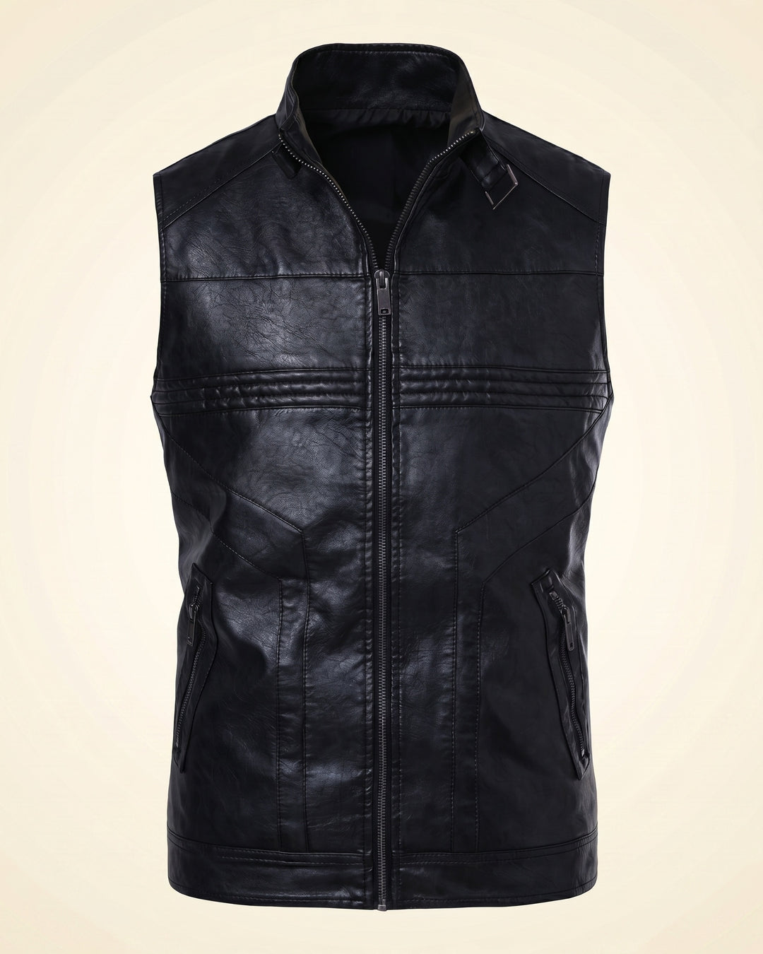 Vicente Faux Leather Vest