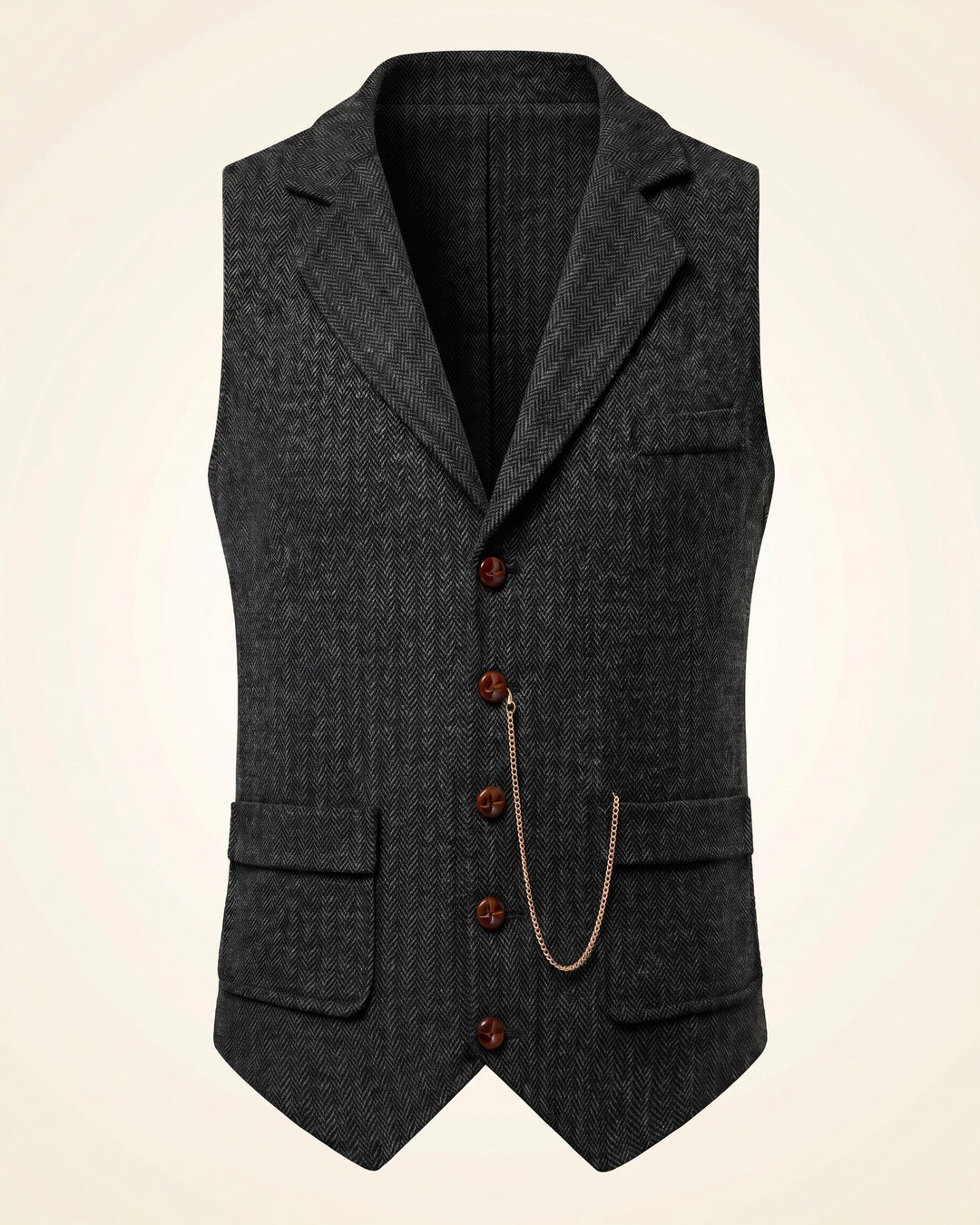 Oscar Herringbone Waistcoat