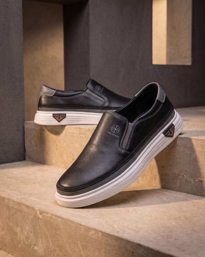 Leandro Faux Leather Slip-On Sneaker